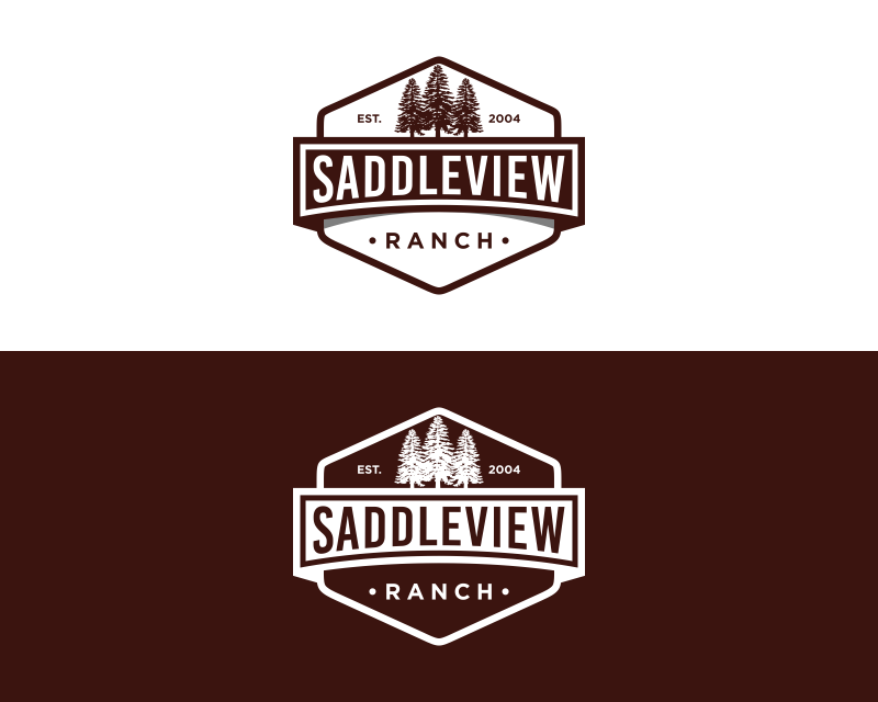 Brown & White Ranch Logo