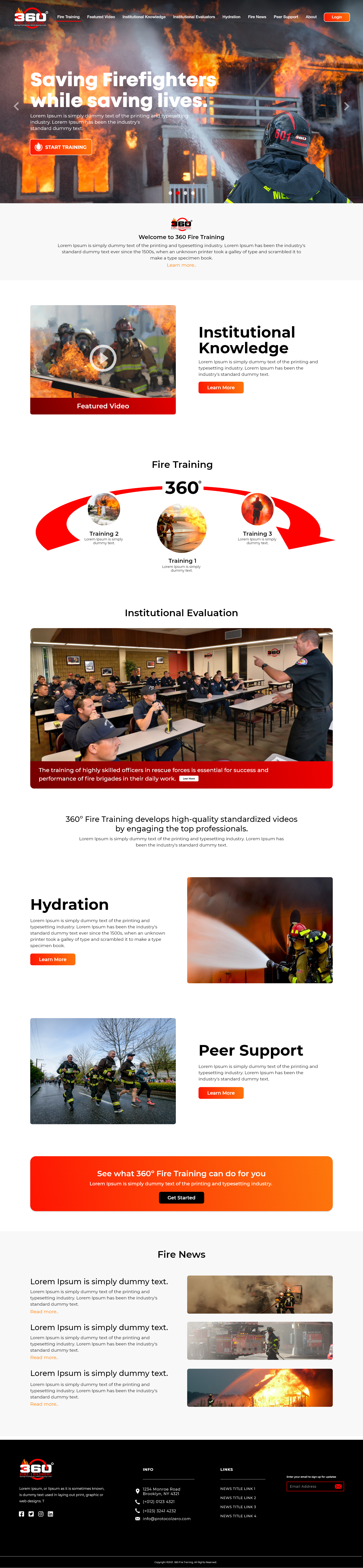 Web Design for 360FireTraining.com