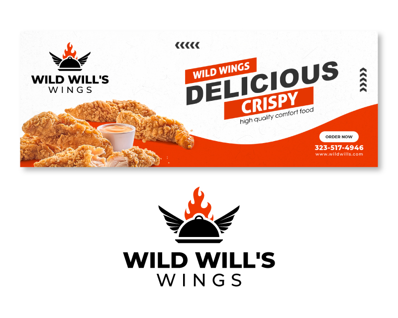 Banner Ad Design for Wild Will's Wings