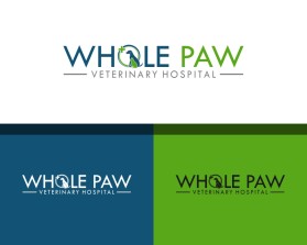 Winning entry: Whole Paw Veterinary Hospital entry by Raden Galih Danni