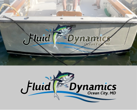 Boat Name Design for Fluid Dynamics entry by D'creator