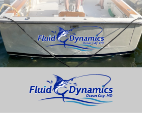 Boat Name Design for Fluid Dynamics entry by D'creator