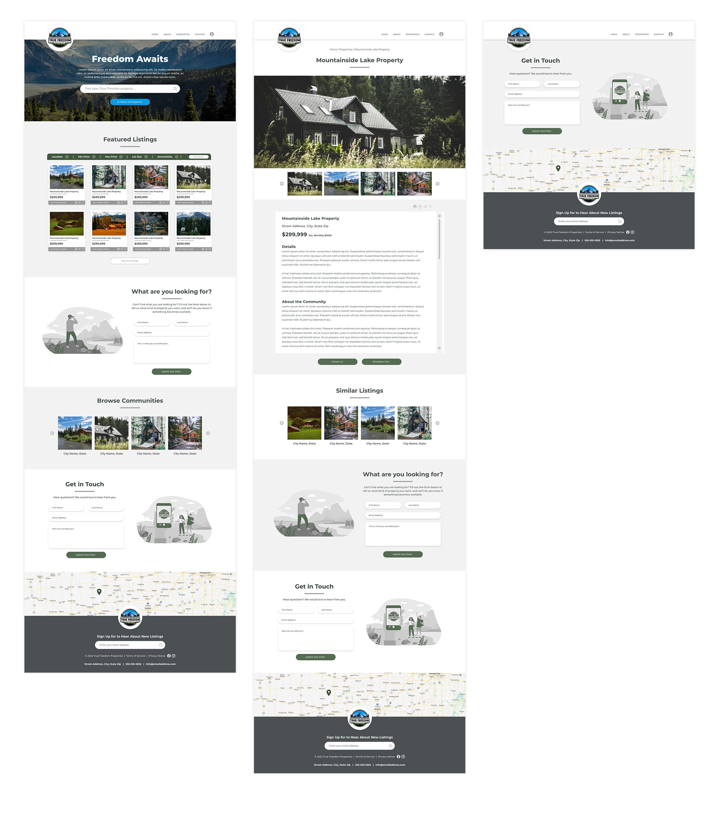 Web Design for True Freedom Properties
