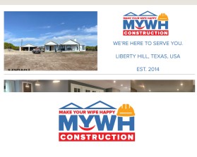 MYWH Construction, Make Your Wife Happy Construction    https://www.mywhconstruction.com/ entry by joegdesign