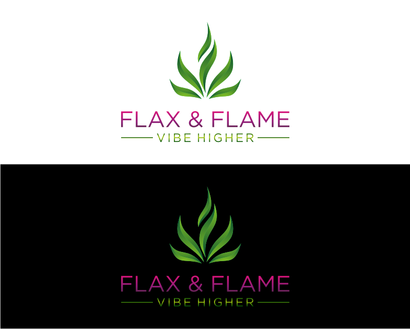 Logo Design for Flax and Flame