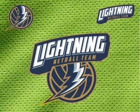 Winning entry: Lightning netball team entry by Digiti Minimi