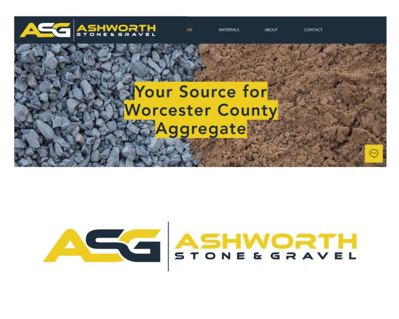Logo Design for Ashworth Stone & Gravel https://claytonlandlord.wixsite.com/rocks