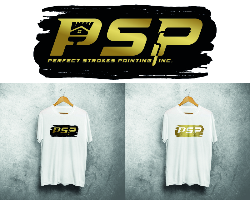 Logo Design for Perfect Strokes Painting Inc.