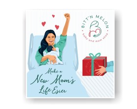 Bitt'n Melon (mom and baby shop) entry by Armchtrm