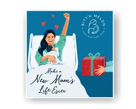 Bitt'n Melon (mom and baby shop) entry by Armchtrm