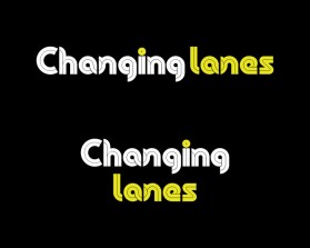 Changing lanes entry by nagasuresh.m
