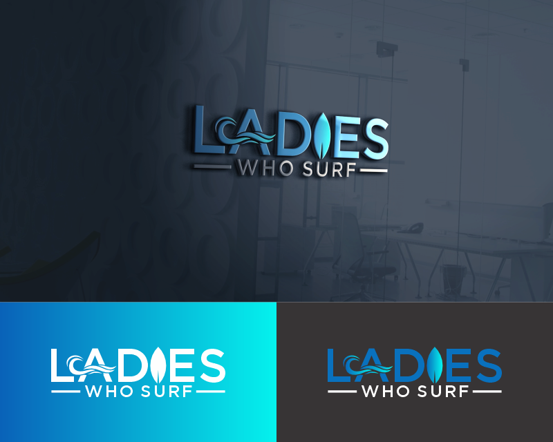 Logo Design for ladies who surf