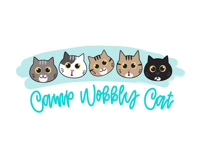 Logo Design for Camp Wobbly Cat