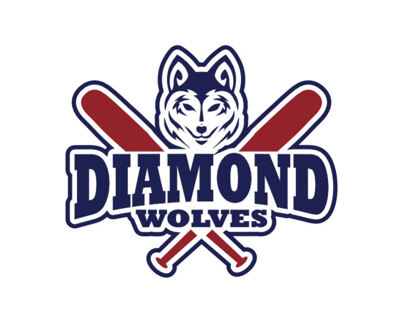 Wolf Baseball Logo Design