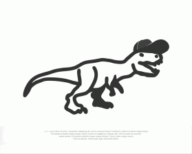 T-Rex in a Hat entry by khaira