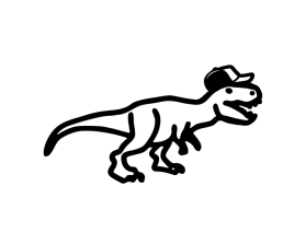 T-Rex in a Hat entry by Artezza