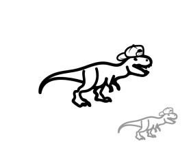 T-Rex in a Hat entry by D'creator