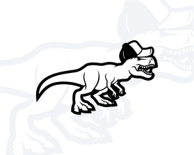 T-Rex in a Hat entry by Digiti Minimi