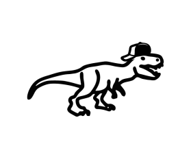 T-Rex in a Hat entry by Artezza