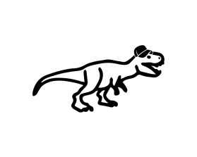 T-Rex in a Hat entry by Tal