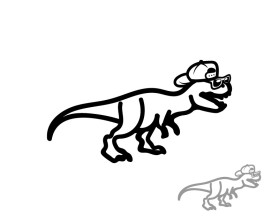 T-Rex in a Hat entry by D'creator