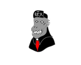 T-Rex in a Hat entry by partyrockargo