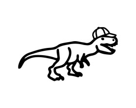 T-Rex in a Hat entry by NorbertoPV