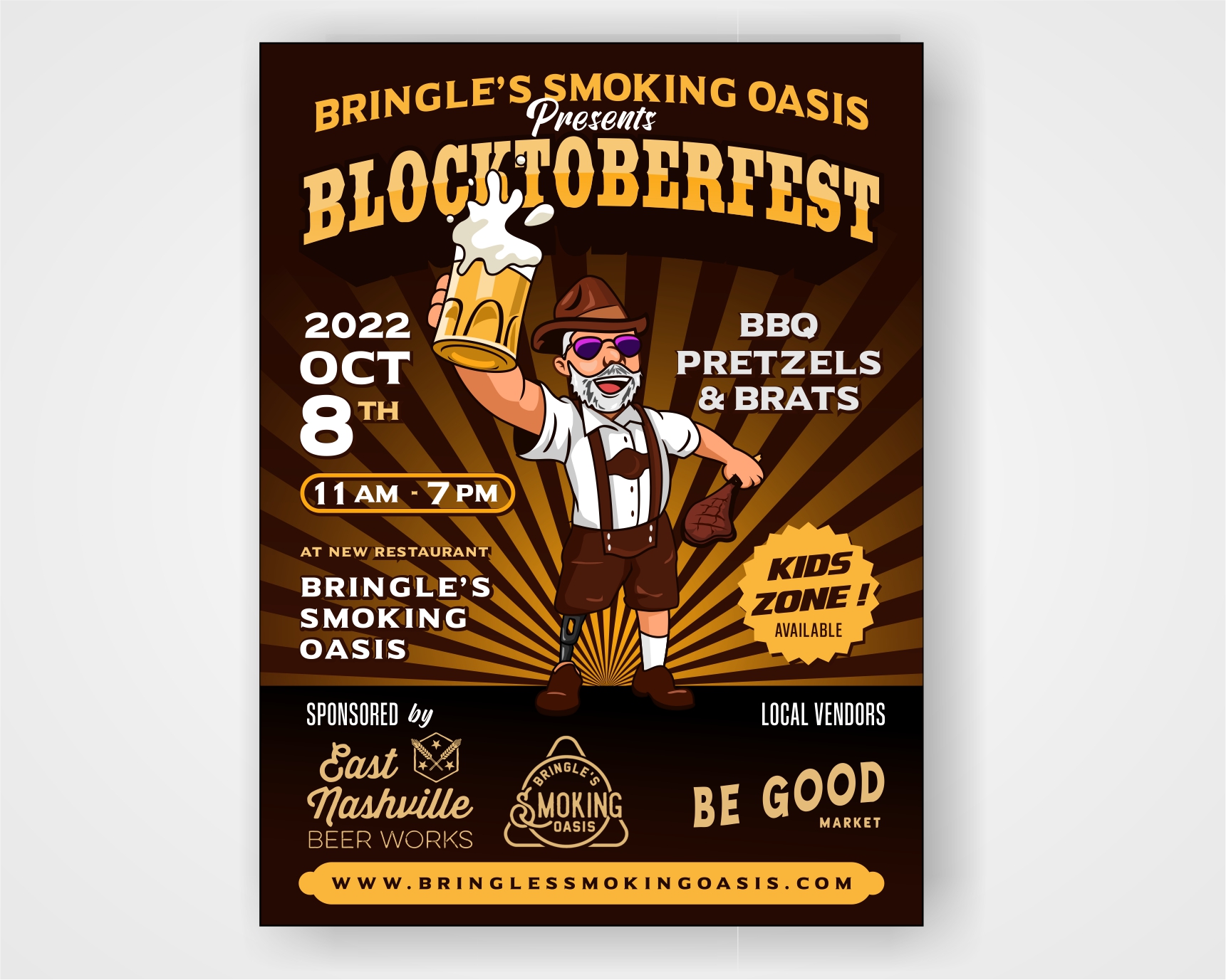 Graphic Design for Bringle's Smoking Oasis