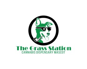 The Grass Station Cannabis Dispensary Mascot entry by falaq