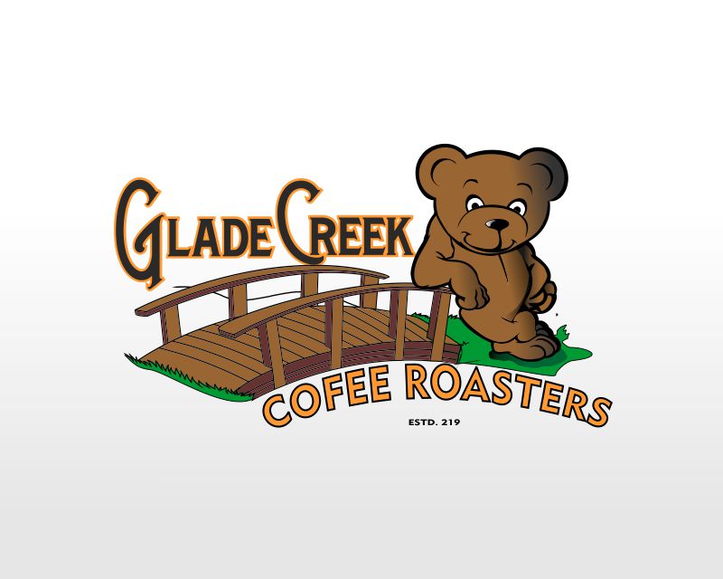 Cartoon Bear Coffee Logo