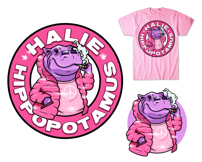 Logo Design for Halie Hippopotamus