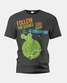 Follow the Science T-Shirt Design entry by bartous
