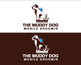 The Muddy Dog Mobile Grooming entry by Jheebsyn 