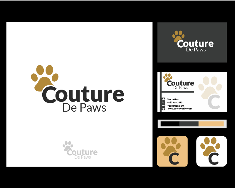 Logo Design for Couture De Paws