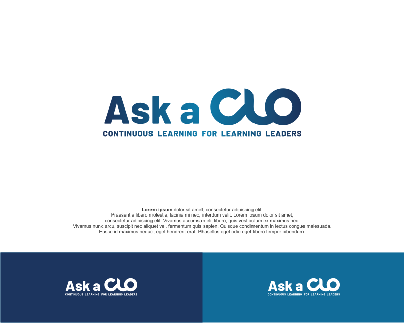 Logo Design entry 2848888 submitted by MKcreativestd to the Logo Design for Ask a CLO run by franknphd