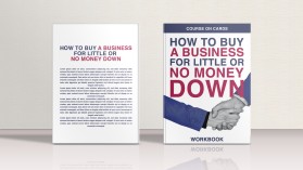 Winning entry: Course on Cards- How to Buy a Business for Little or No Money Down- WorkBook entry by Meraki_Graphi