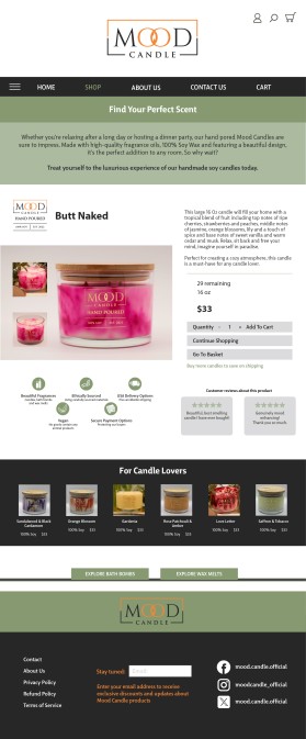 Mood Candle entry by IDesign Place