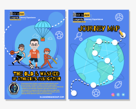 The Old & Washed Up Athlete’s Association - Old is Dope Experience Tri-Fold Marketing Brochure entry by hary creative
