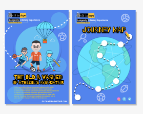 The Old & Washed Up Athlete’s Association - Old is Dope Experience Tri-Fold Marketing Brochure entry by hary creative