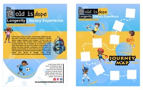 The Old & Washed Up Athlete’s Association - Old is Dope Experience Tri-Fold Marketing Brochure entry by dzaky7