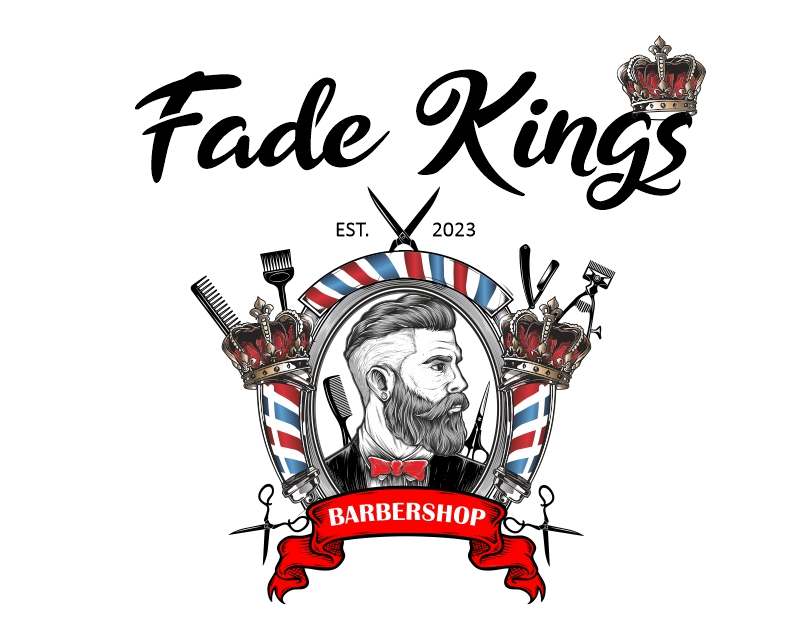 Logo Design for Fade Kings Barber Shop