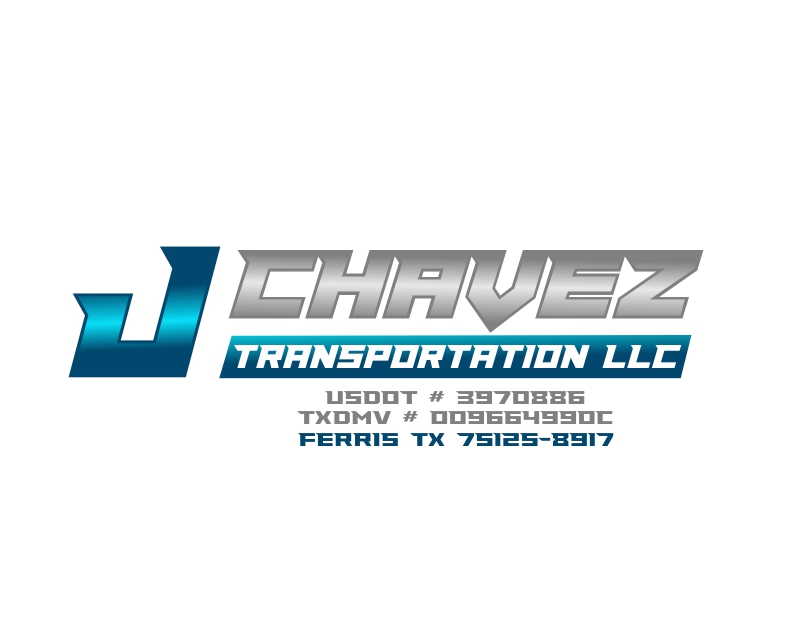 Logo Design for J CHAVEZ TRANSPORTATION LLC USDOT # 3970886 TxDMV # 009664990C FERRIS TX 75125-8917