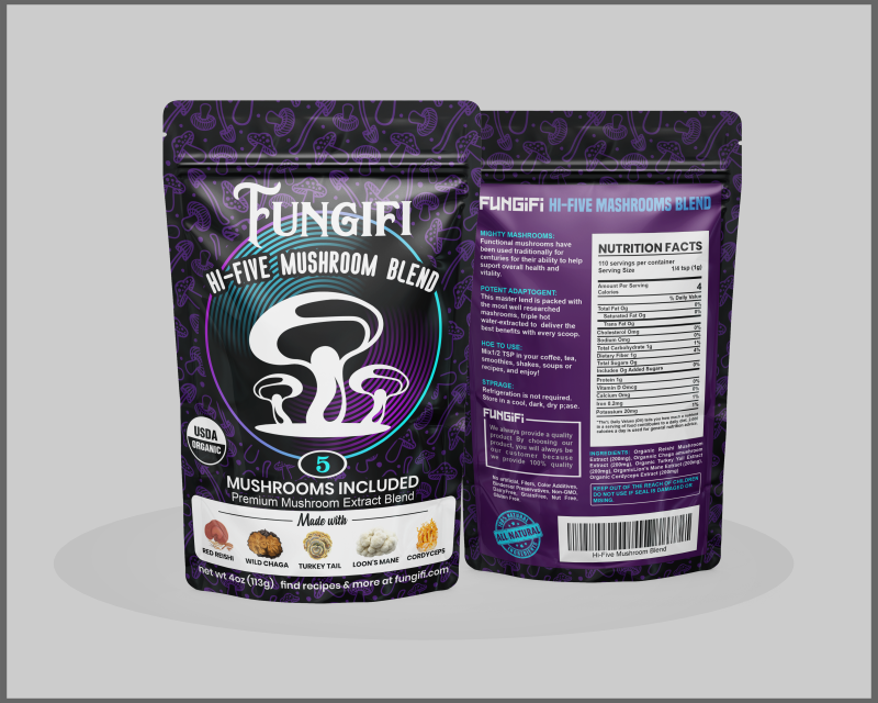 Graphic Design for Mushroom product label for new company
