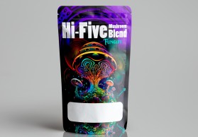 Mushroom product label for new company entry by muxalex
