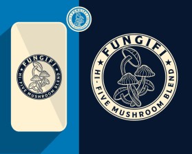 Mushroom product label for new company entry by Thushan_S