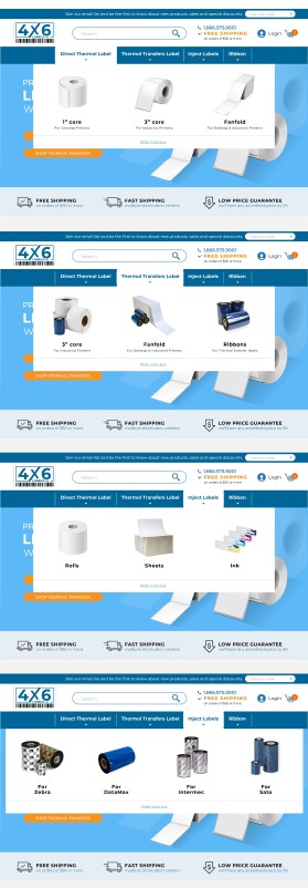 4x6Labels.com Website Design Contest (not a logo contest) entry by Lond0