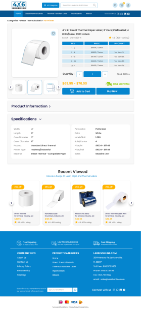 4x6Labels.com Website Design Contest (not a logo contest) entry by MosaLancer