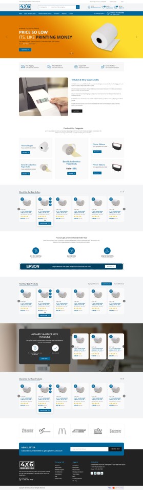 4x6Labels.com Website Design Contest (not a logo contest) entry by yasin