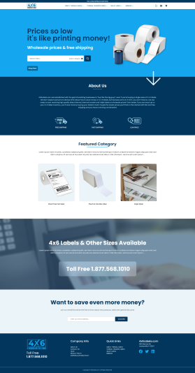 4x6Labels.com Website Design Contest (not a logo contest) entry by 3394studio
