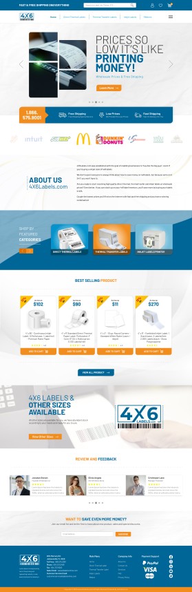 4x6Labels.com Website Design Contest (not a logo contest) entry by andi94ashar